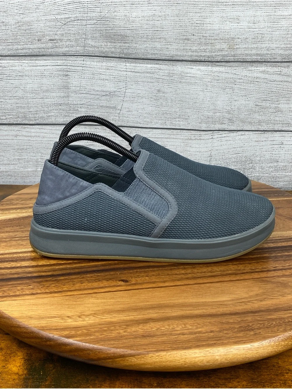 OluKai Ki'ihele Women's Slate Gray Slip On Sneaker Loafer Shoe Size 9 EU 39